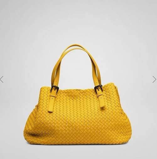 Bottega Veneta Lambskin Tote Bag 1026 yellow
